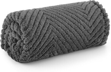 Лежанка для собак Bedsure, м'яка та тепла, 100x120 см, сірий титан (розміри S 80x60 см, темно-сірий)