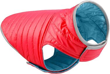 Зимова куртка для собак - тепла, водонепроникна жилетка з наповнювачем, світловідбиваюча, для осені/зими (XL, червоний + синій)