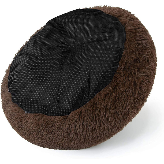 Ортопедичне ліжко для собак великих та екстра-великих порід, м'яке, з плюшу, легко миється, 40 см, кавовий колір