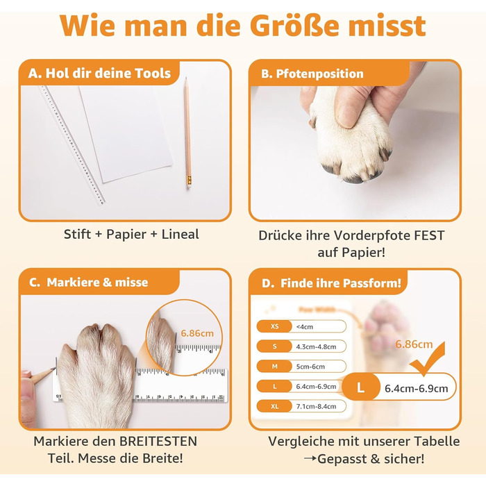 Шкарпетки для собак PICK FOR LIFE 4 шт. Захист лап, антиковзаючі, з клямками для твердих дерев'яних підлог, чорного кольору. Підходять для маленьких, середніх та великих собак.