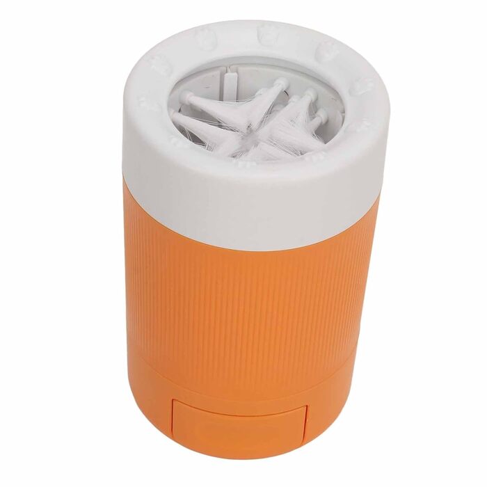 Напівавтоматичний мийник для собак, станція миття домашніх тварин з м'яким, портативним відром для миття лап для котів та собак, знімний дизайн з ABS-пластику для швидкого очищення