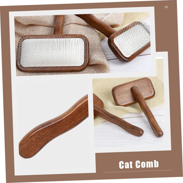 Гребінець для грумінгу собак та котів Haustierkamm: для довгої та короткої шерсті, антиковзаюча ручка