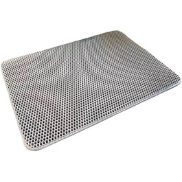 Килимок для котячого туалету, двошаровий, мийний, 45x60 см, легко чистити, сірий, XXL — аксесуари для домашніх тварин