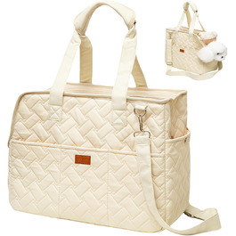 Транспортна сумка для собак та котів до 5 кг: дихаюча, складана переноска з ременем безпеки та кишенями, м'яка переноска для вигулу, подорожей, авто (41x30x18 см)