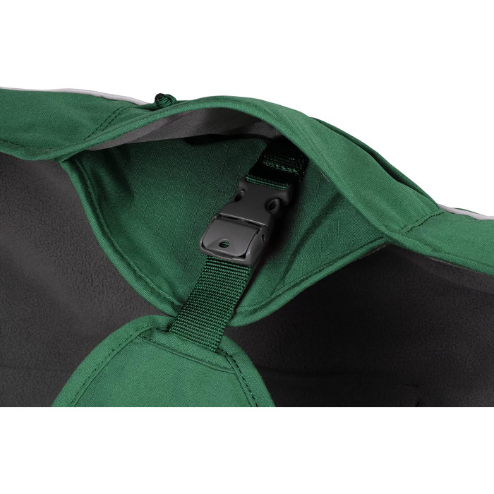 RUFFWEAR Overcoat Fuse – комбінований утеплений жилет і шлея для собак, з флісовою підкладкою, розмір S, зелений
