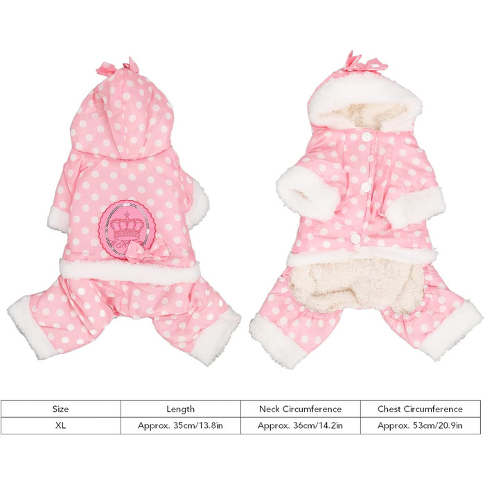 Теплий худі для собак на зиму: теплий, м'який, для маленьких, середніх та великих собак. Розміри: XL, XXL, Розате.