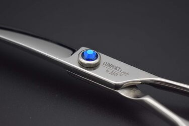 Професійна фен-ножиця KKO для грумінгу домашніх тварин, 7.0/8.0, нержавіюча сталь 440C, японська технологія, вигнута