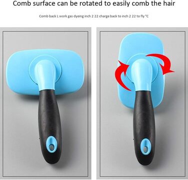 Слікер для собак 360° - щітка для грумінгу, видаляє 90% відмерлої шерсті, рожева