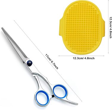 Набір для догляду за собаками та котами Allazone: гамак, триммер, щітка, інструмент для стрижки нігтів, аксесуари для купання (помаранчевий)