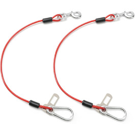 Автомобільний кріплення для собак Libbipaw, 2 шт. – безпечний ремінь для собак, червоний