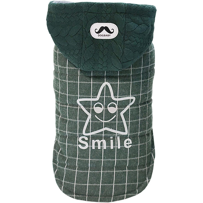 Теплий зимовий одяг для собак: куртка-худі для маленьких та середніх собак і котів (XL, зелений)