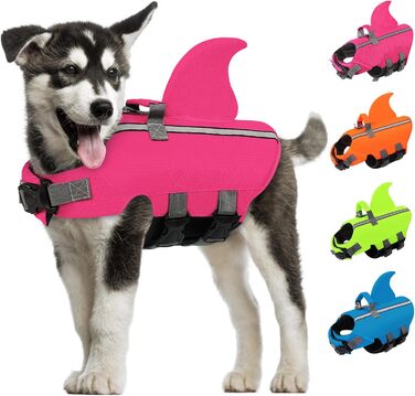 Світлокасова жилет для собак AOFITEE, рожевий, XS-M, з ручкою для порятунку, регульований