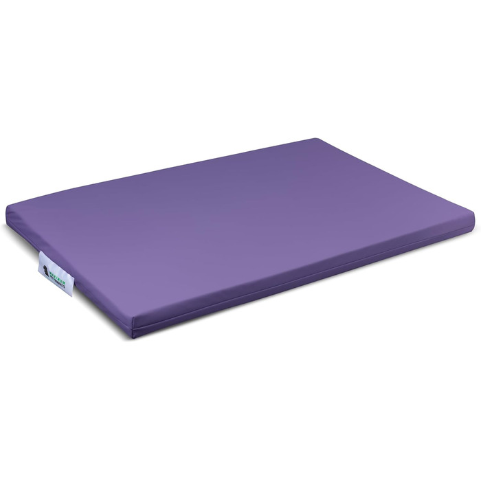 Ортопедичне собаче ліжко з меморі-піни, водонепроникне, терапевтичне, знімний чохол на блискавці (60x45x5 см) / (120x75x5 см, фіолетовий)