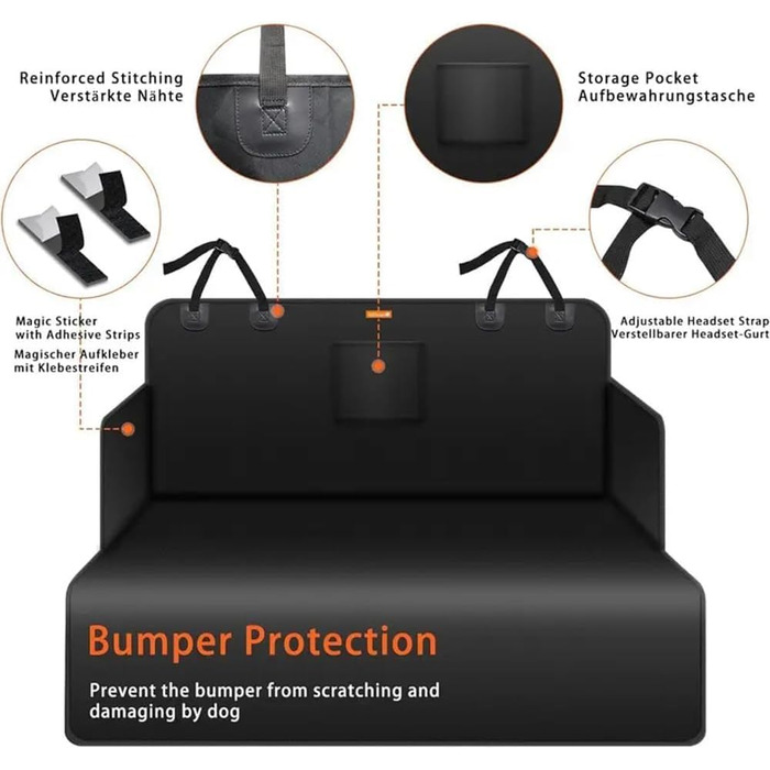 Захист для багажника автомобіля для собак Mercedes-Benz GLK (X204) 2008-2014, водовідштовхувальний килимок для собак, захист від подряпин