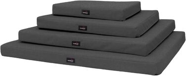 Ортопедичний лежак для собак Tierlando® Alice з міцного поліестеру 600D, з віскоеластичною матрацом та антиковзною основою, 120x90 см, сірий