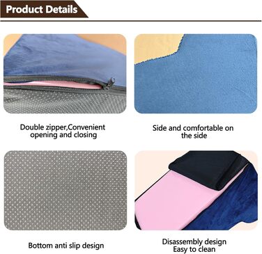 Сходинки для собак Galatée: міцні, з антиковзким покриттям, 3 сходинки для високих ліжок та диванів. Підходять для травмованих, літніх собак та котів (блакитний)