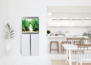 Набір акваріум Fluval Siena 160, 166 л з білою тумбою