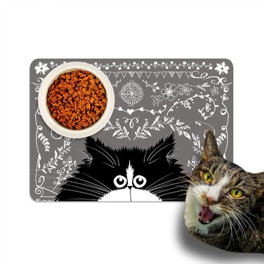 Накладка під годівницю для котів та собак, нековзна, водовідштовхувальна, Charming Whiskers