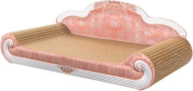 LOVIVER Картонне дряпальня для котів, іграшка, рожева - міцне дряпальня-диванчик для котів