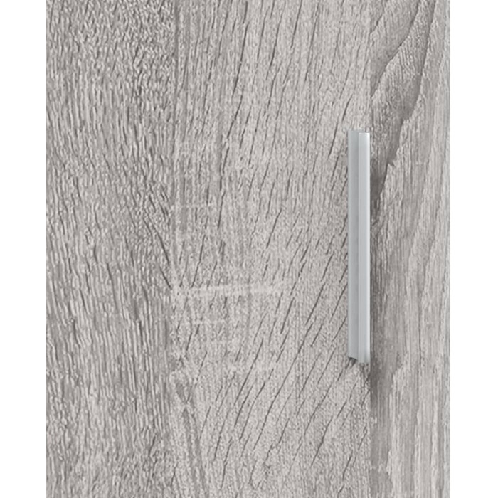 Тумба для акваріума Homgoday з полицями та відсіками, сірий Sonoma, 101x41x58 см, ДСП