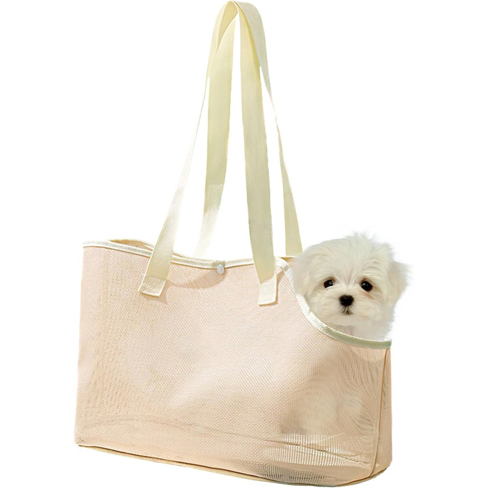 Транспортна сумка для собак та котів з наплічним ременем, легка та дихаюча сітка, анти-уникнення, для кошенят (M)