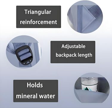 Рюкзак для кота з сіткою, портативний та складаний, переноска для домашніх тварин, дихаючий та складаний рюкзак для домашніх тварин, з прозорим вікном, для тварин до 6,5 кг