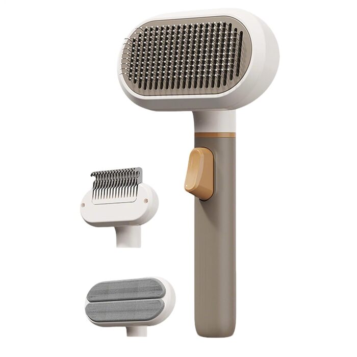 Гребінець для грумінгу домашніх тварин - щітка для вичісування шерсті котів та собак, для короткої та довгої шерсті, для дому та офісу