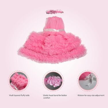 Ошатний одяг для собак та котів з бантиком, розмір M, багатокольоровий (L, Рожевий)