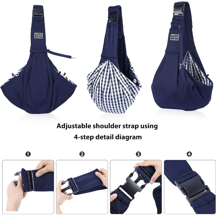 PETCUTE Сумка-переноска для собак до 7.5 кг, рожева, з регульованим ременем та передньою кишенею