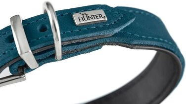 Нашийник для собак HUNTER Malta, колір петрол, розмір 42