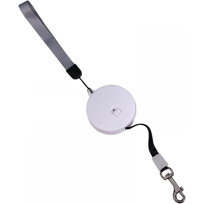 Рулетка для собак MiOYOOW, 3 м, автоматична, з відбиваючим тросом, для маленьких собак і котів, біла