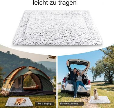 Крісло-ліжко для собак середніх порід 75x50 см з м'яким ворсом та антиковзною основою, сірого кольору, в мармуровому стилі