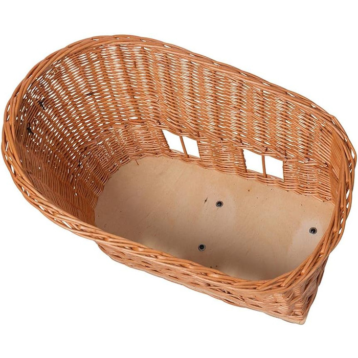 Кошик для велосипеда Basil Pasja – задній, MIK-система, плетіння з лози, з подушкою та адаптерною пластиною, 30 літрів, натуральний колір