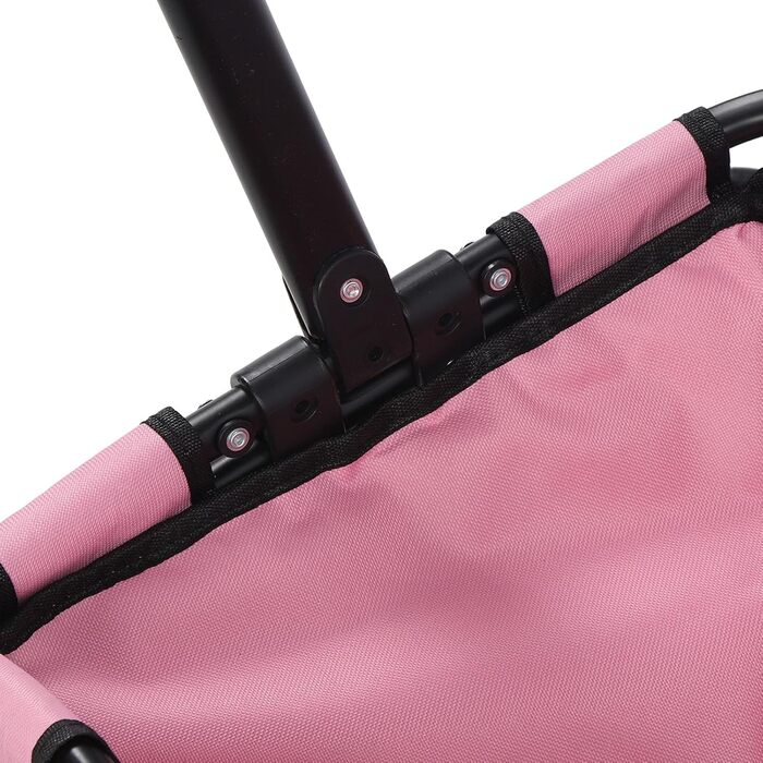 Візок для собак до 12,9 кг, універсальний для собак та котів, складаний, 4 колеса