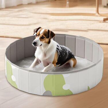 Надувний басейн для собак та котів, 80/100 см | Зручний, портативний, літній басейн для тварин