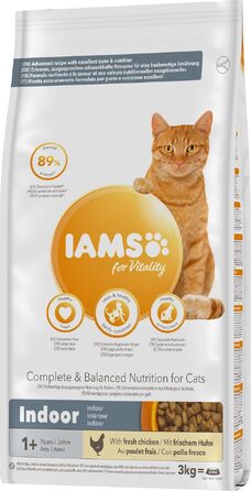 Сухий корм для котів IAMS Indoor з куркою для домашніх котів, 10 кг