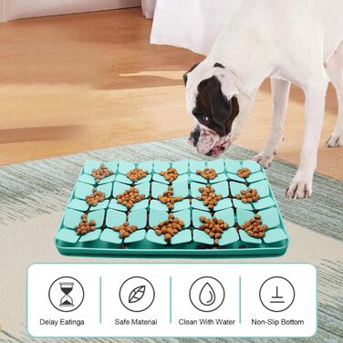 Килимок для собак Katzenschlamm з силікону з присосками, лінза для собак, зменшує нудьгу, підходить для ласощів та їжі, фіолетовий/зелений колір