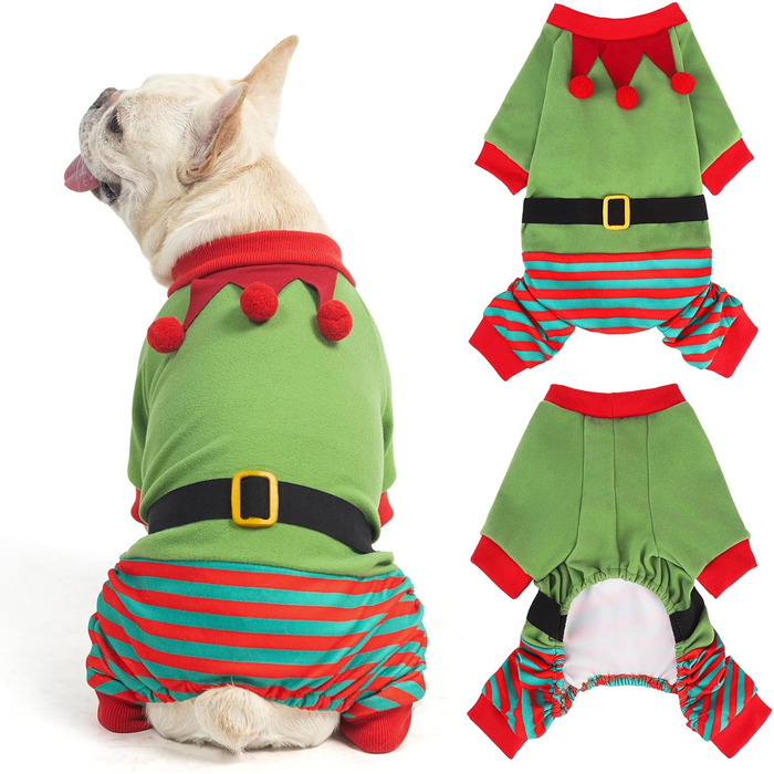 Світер для собак SCENEREAL на Новий рік, костюм ельфа для собак великих, середніх та маленьких порід, дівчаток та хлопчиків, м'який, теплий, зимовий, для святкування, (червоний/виїзд, однотонний (Getaway Solids), Medium)
