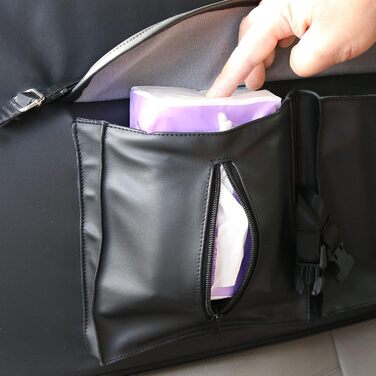 Підвищення для собак у автомобіль, для 2 маленьких або середніх собак, з ременями безпеки, PU-шкіра, водовідштовхувальне, антибактеріальне