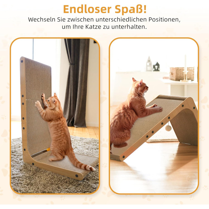 Кігтеточка для котів 68 см: велика, з картону, XXL, ліжко, ковдра та меблі для котів