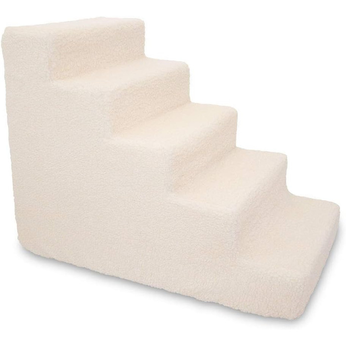 Сходинка для собак та котів Best Pet Supplies - 4 сходинки з пінопласту, неслизькі, для дому, коричневий принт сітки, 45,7 см