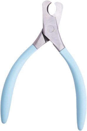 Ножиці для догляду за кігтями тварин, інструмент для стрижки кігтів, аксесуари для грумінгу, сталевий колір (блакитний)