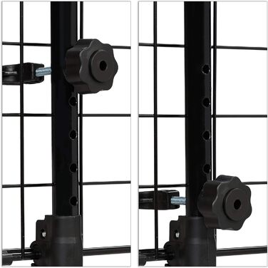 Сітка для собак у машину Relaxdays, перегородка, регульована ширина, чорна, 32 x 92-136 см