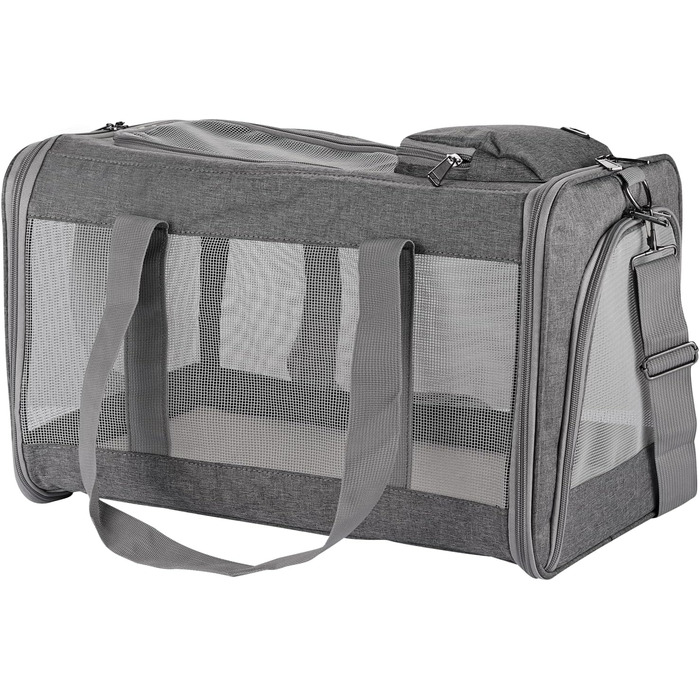 Транспортна сумка для котів та собак середнього розміру TAIKURA, складана переноска для тварин, дихаюча та миюча, з плечовим ременем, 44x31x31 см