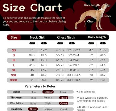 Зимовий теплий дощовик для собак Віндхунд (Whippet) - червоний, з відбиваючими смугами