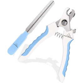 Набір для стрижки та підпилювання кігтів для собак та котів H&A Petcare, професійний, для всіх порід та розмірів, компактний, блакитний