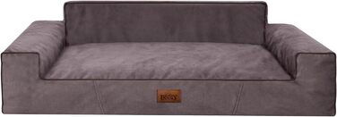 М'яке лежання для собак: лежанка-кошик, лежанка для тварин, коричнева, 98 x 66 см (Fancy, XL)