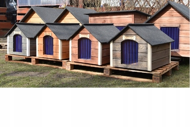 Буда для собак Drewmart, дерево, зовнішні розміри: 64 x 53 x 56 см