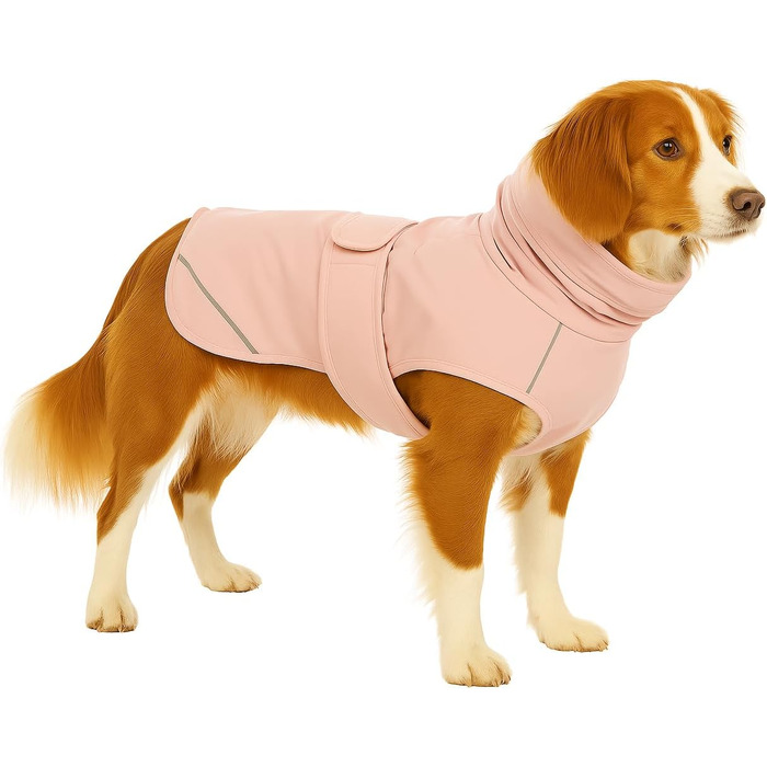 Зимний теплий нашийник для собак Flamingo Cujo Grün (30 см) – поліестер, водовідштовхувальний, ізотермічний, з клямками, світловідбивачі, отвір для шлейки