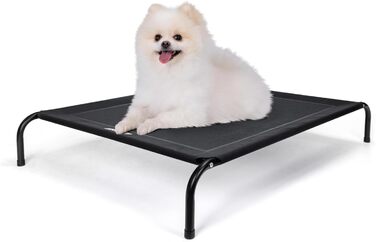 Зручне лежак для собак Nobleza Hundeliege Outdoor, M, 105x80x20 см, для відпочинку на вулиці, кемпінгу, чорний